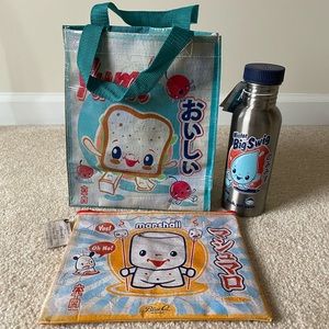 NWT Rare color 64 bag, water bottle, zip pouch bundle